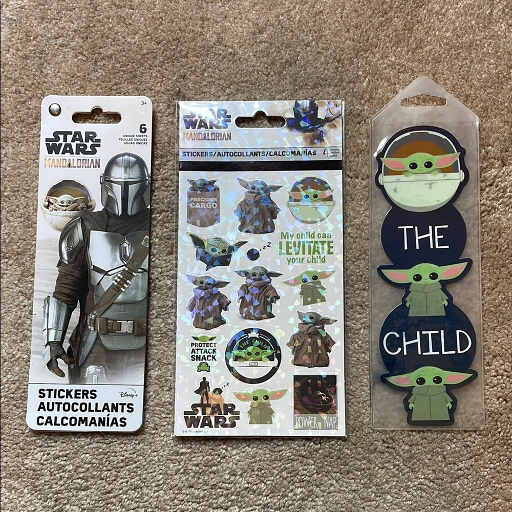 ❗️3/$10❗️Star Wars Stickers and Bookmark